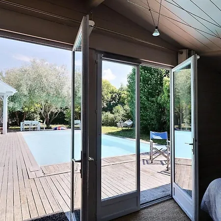 Havre De Paix - Grande Maison En Bois & Piscine Будинок відпочинку Мериньяк